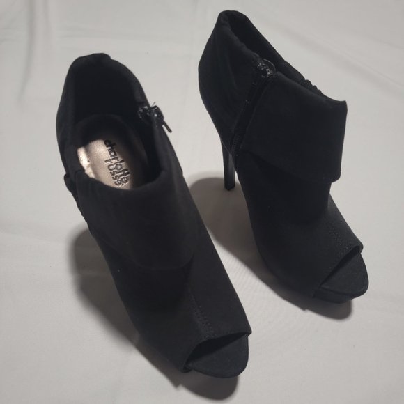 VINTAGE OPEN TOE CHARLOTTE RUSSE BOOTIE SIZE 7 - Picture 2 of 8